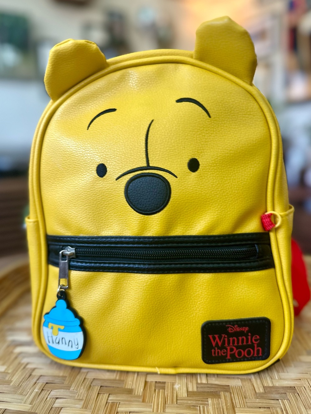 Disney Winnie the Pooh Faux Leather Character Mini Backpack Purse – Yellow